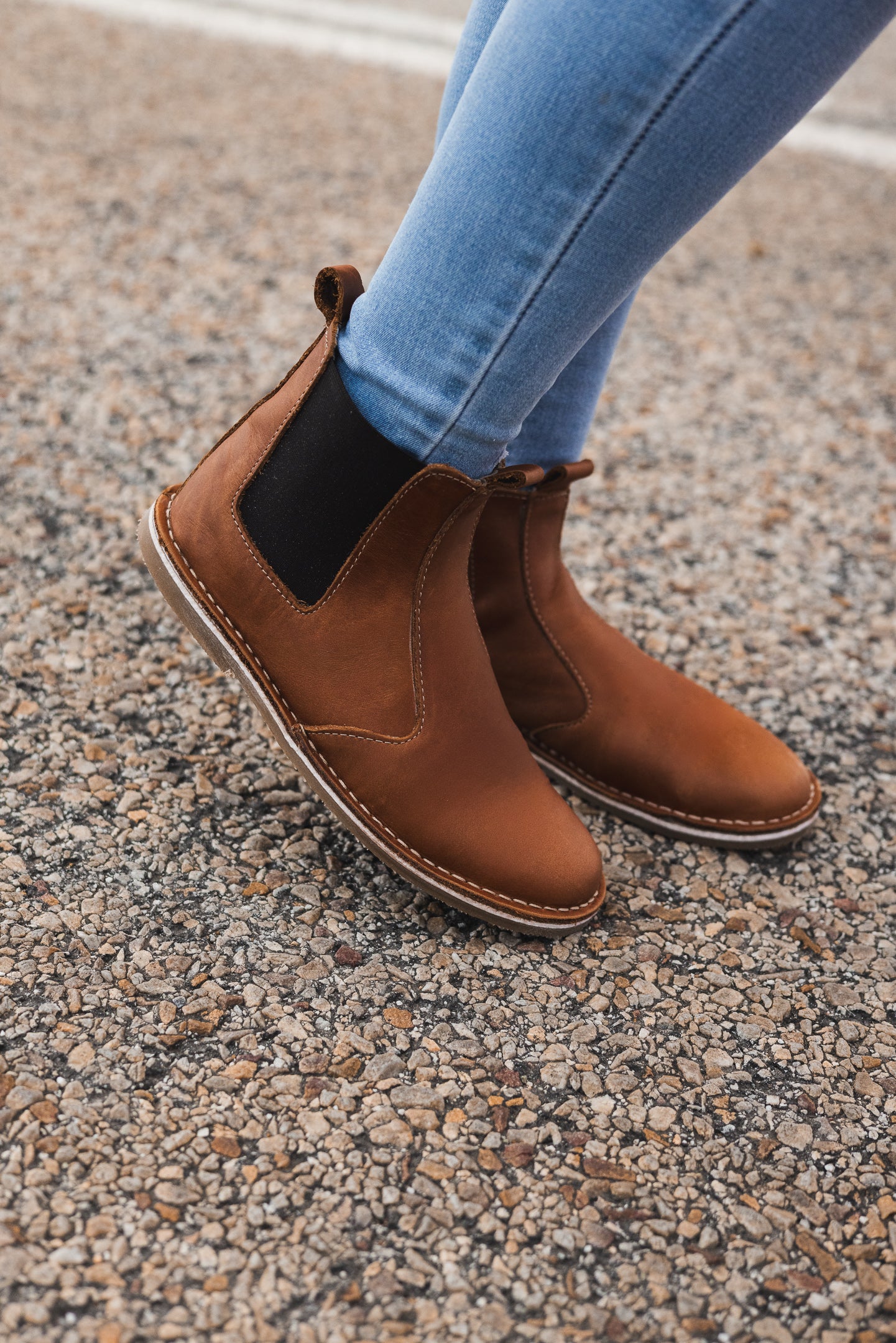 Cognac Brown Ladies Vellie Chelsea Boot