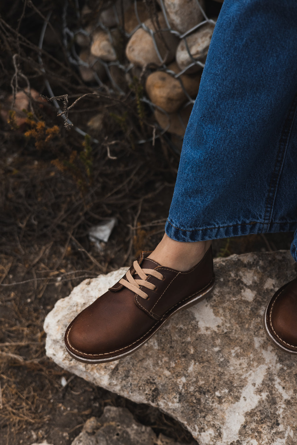 Brown Ladies Vellie Shoe