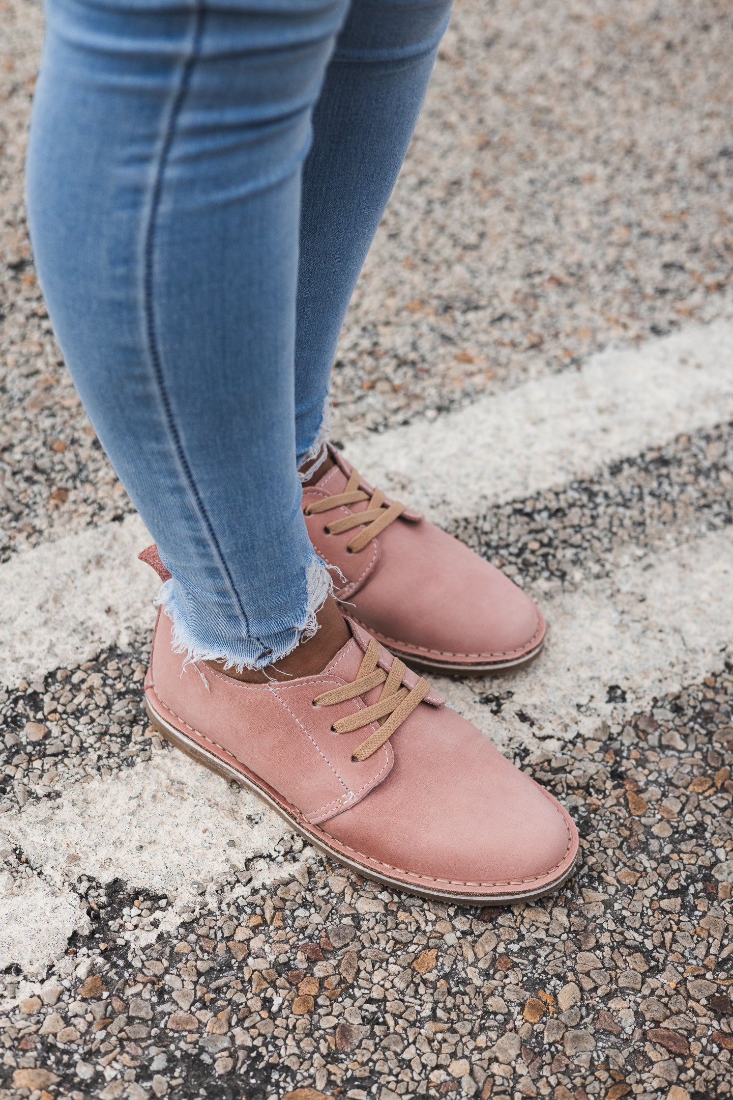 Suede Pink Ladies Vellie Shoe