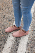 Suede Pink Shoe Ladies 8