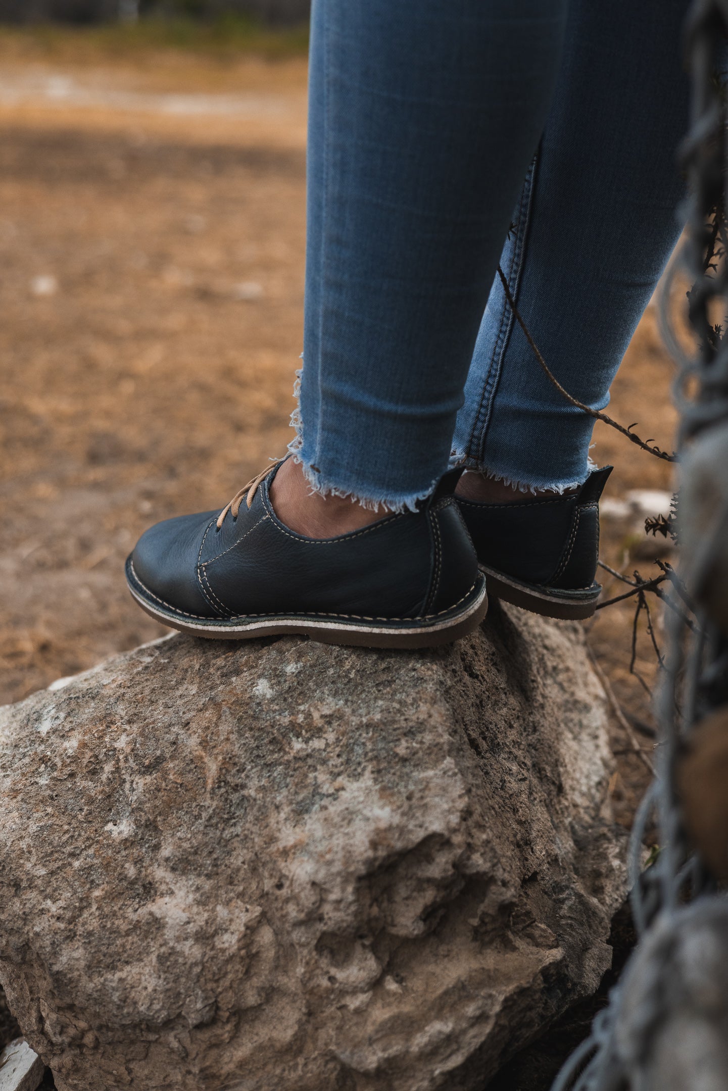 Navy Ladies Vellie Shoe