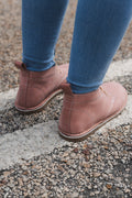 Suede Pink Boot Ladies 5